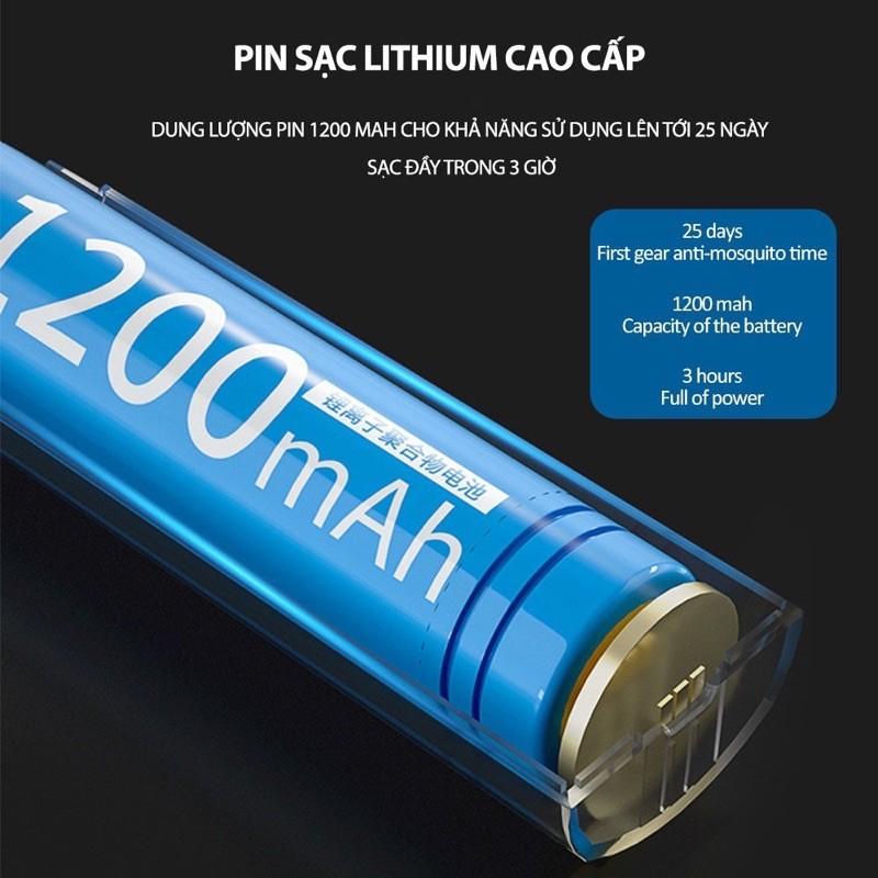 Vợt Muỗi Kiêm Đèn Bắt Muỗi 2 Trong 1 - Pin Sạc Cao Cấp 1200mah - Bảo Hành 3 Tháng - T2K Shop