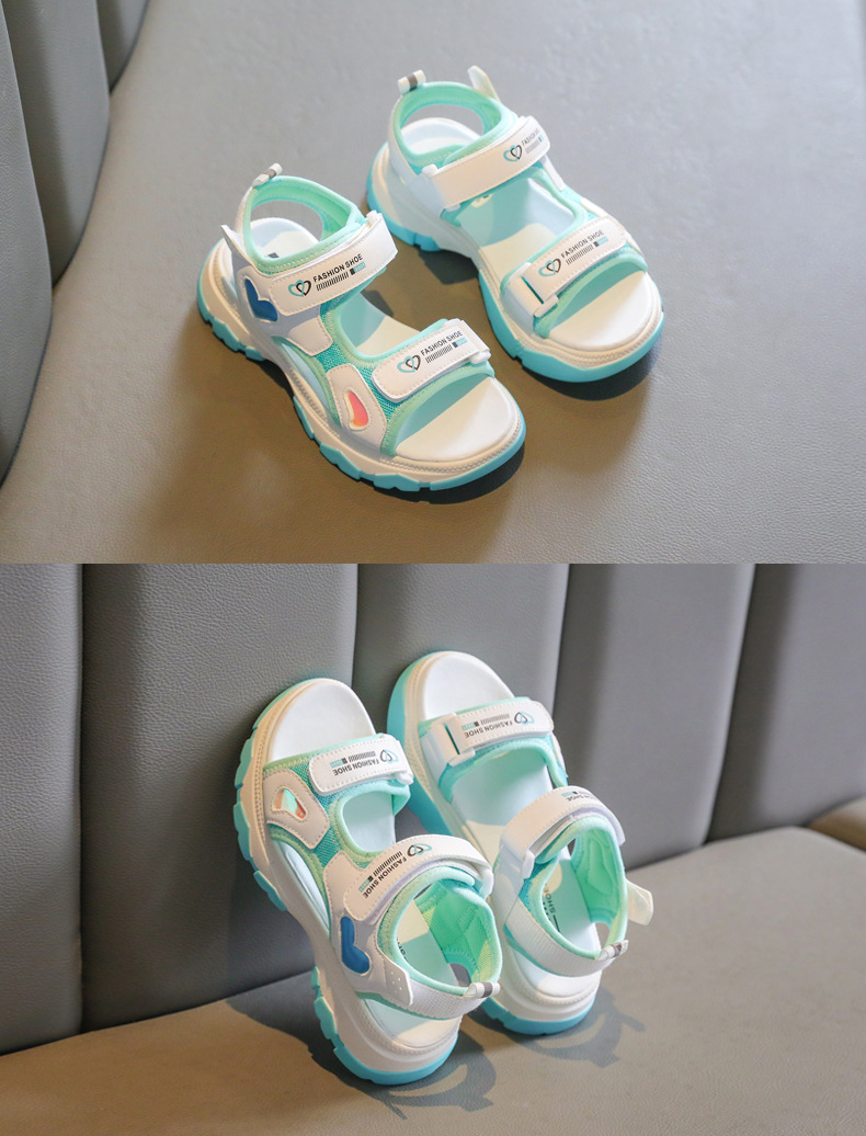 Giày Sandals đế bằng cho bé gái, giày thể thao siêu nhẹ, chống trơn – GSD9008