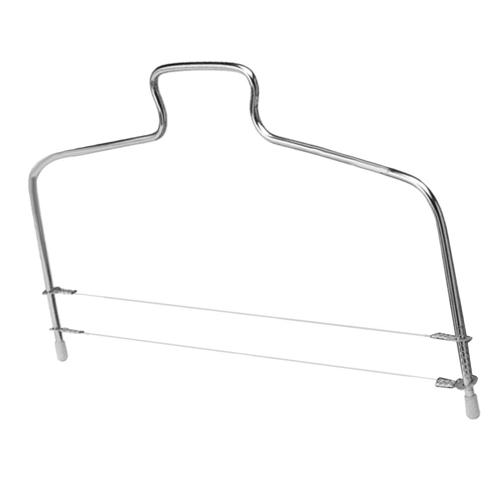 Adjustable Cake Leveler Cutter Slicer Stainless 2 Blades Cake Cutter