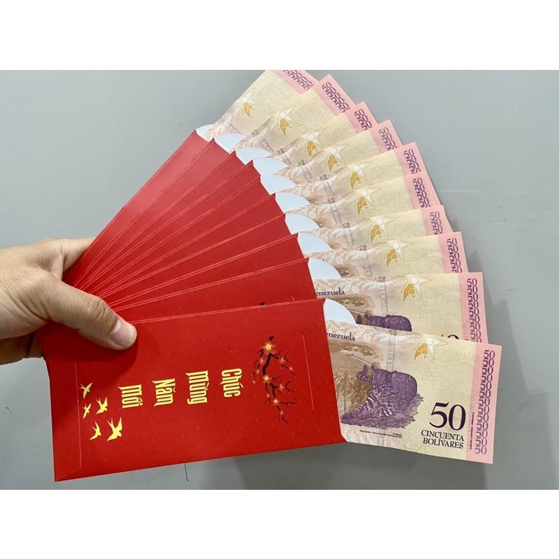 Combo 10 tờ mèo của Venezuela năm 2018 tặng kèm bao lì xì tết