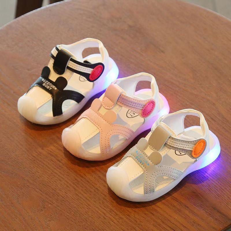 (F5) Giày SANDAL Tập Đi Cho Bé Trai Và Gái -Phát Sáng Đế Chống Trơn -Hàng Quảng Châu Cao Cấp - Shop Không Bảo Hành Đèn