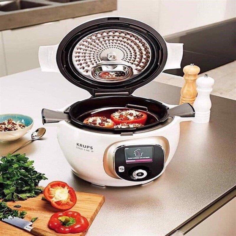 Nồi Cơm Điện Đa Năng Krups Cook4me, Dung Tích 6L, Nồi Cơm Điện Tử, 6 Chương Trình Nấu, Khóa Và Hẹn Giờ, Nhập Đức