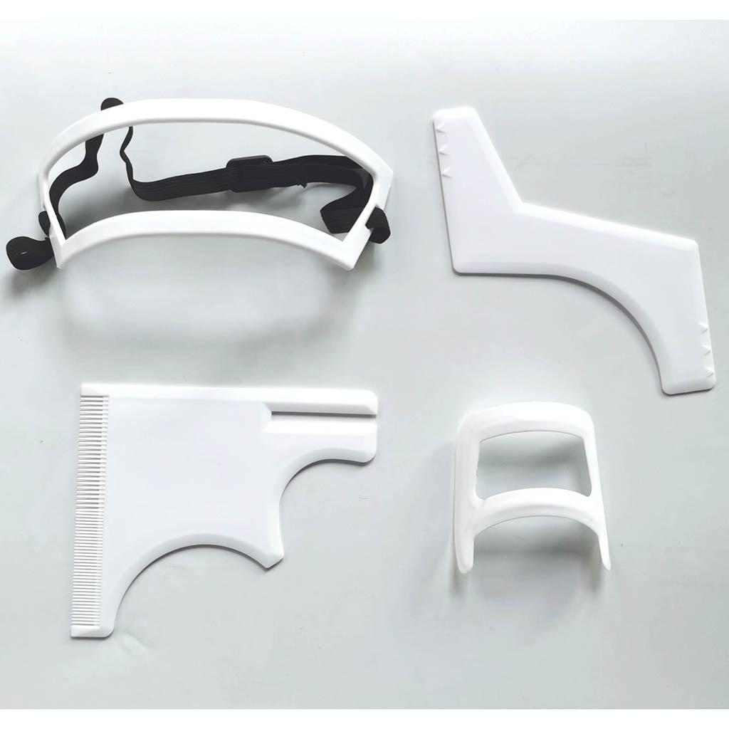 Neckline Beard Shaping Template Grooming Flexible Trimming Shaving Tool Kit