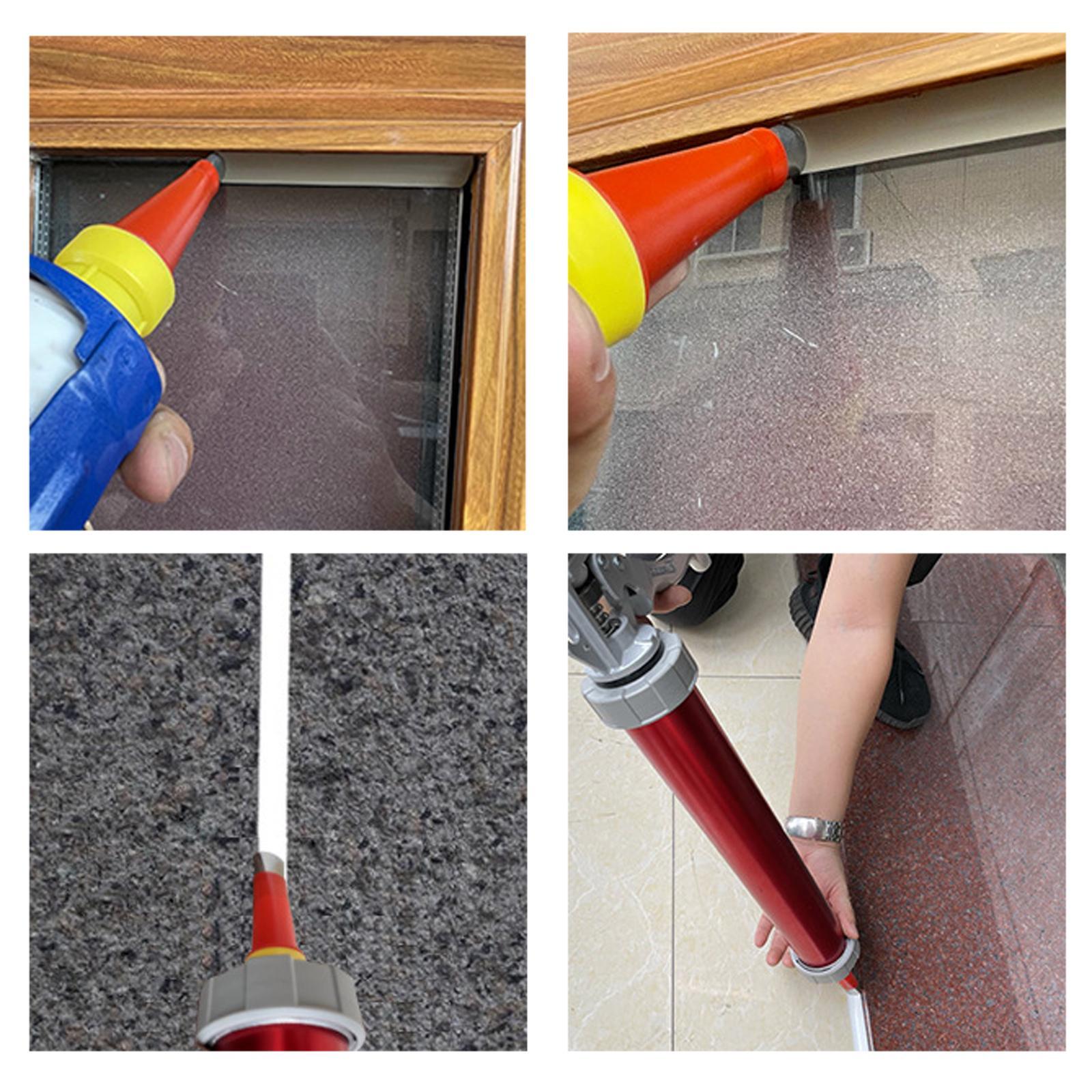 21Pcs Caulking Nozzle Applicator Sealant Caulking Finishing Tool for Door