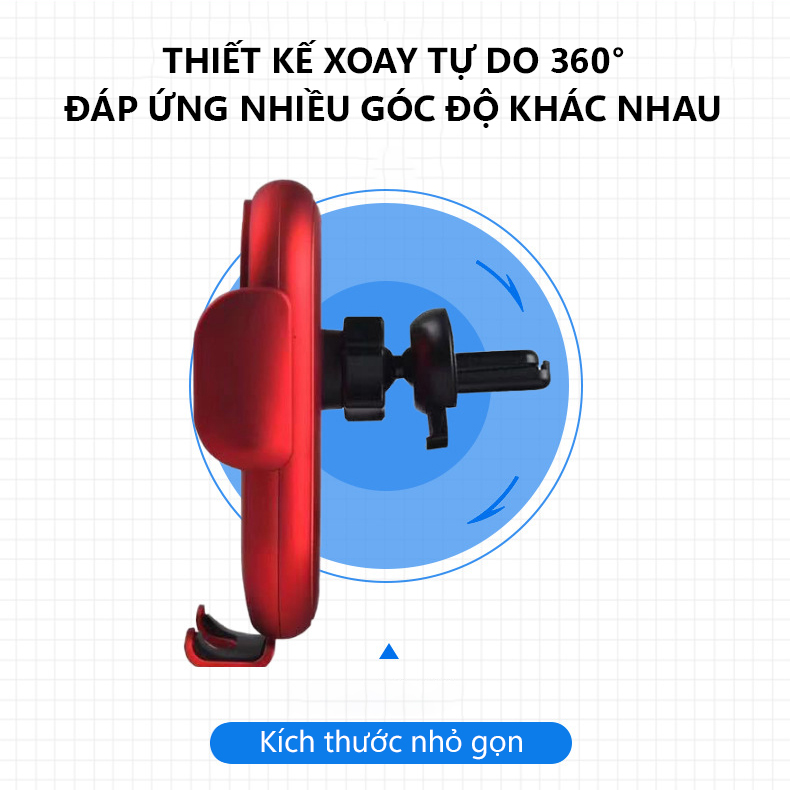 Kẹp điện thoại S11 tự động có chức năng sạc, thiết kế thời trang - D1569