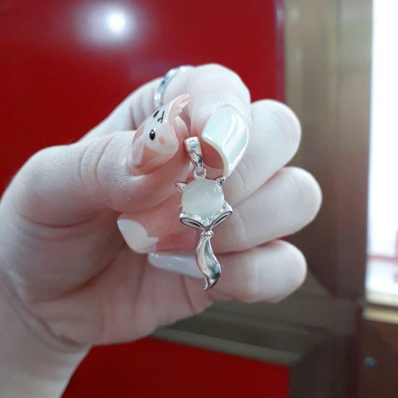 Mặt Dây Chuyền Bạc Hồ ly đính đá  YN JEWELRY