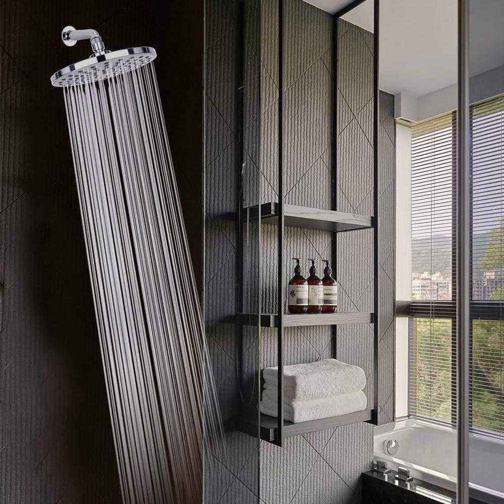 Đầu vòi sen áp suất cao Đầu vòi sen 8 inch G1 / 2 được đánh bóng Chrome