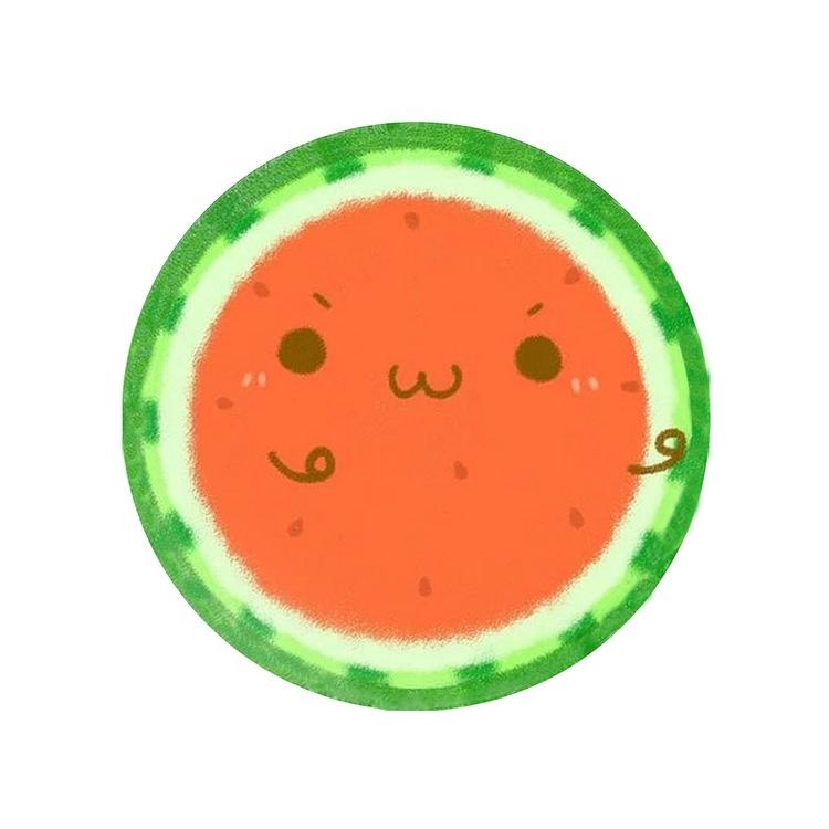 Tấm lót chuột máy tính hình tròn họa tiết trái cây Duashop