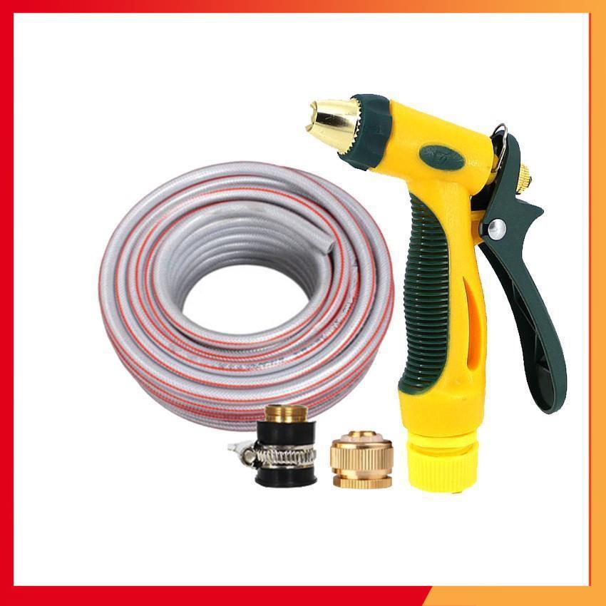 Bộ dây vòi xịt nước rửa xe, tưới cây tăng áp 3 lần,loại 3-5M 206317
