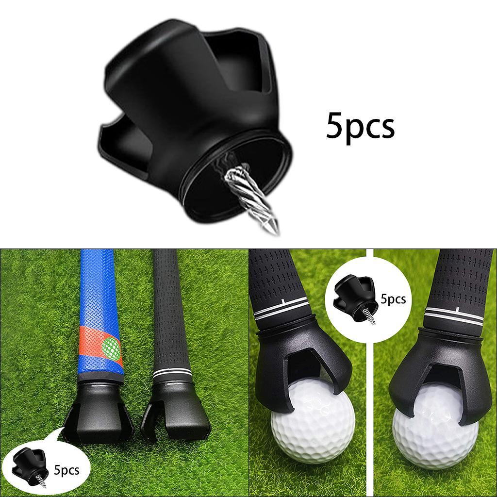 3xGolf Ball Pick-up 3-Prong Suction Cup Putter Tool for Putter Grip 5 pieces