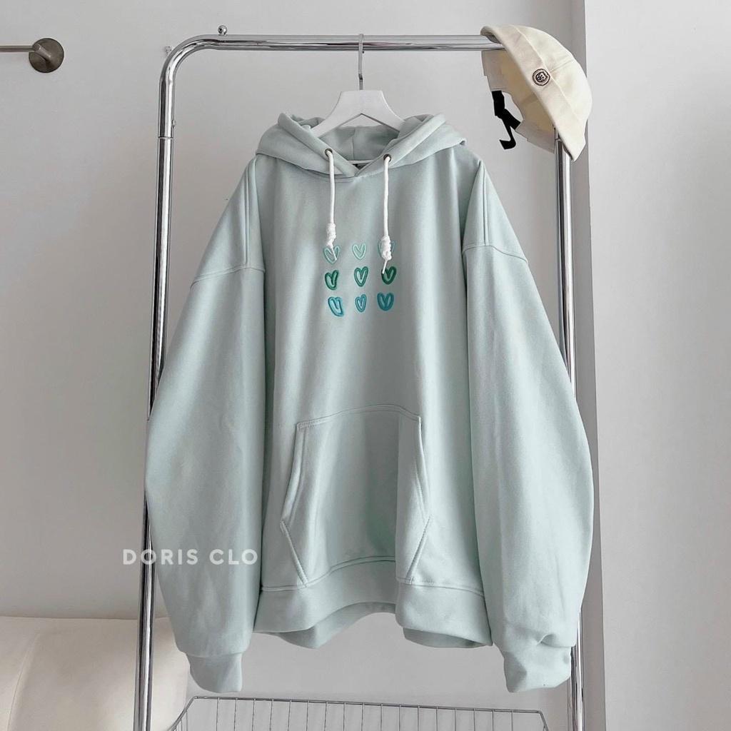 ÁO NỈ TRÁI TIM CỔ TRÙM - THỜI TRANG HÀN QUỐC SIÊU HOT , PHONG CÁCH THU ĐÔNG CHO CÁC BẠN TRẺ