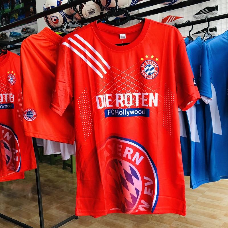Bộ áo quần bóng đá thể thao Thun thái lạnh cao cấp CLB Bayern Munich