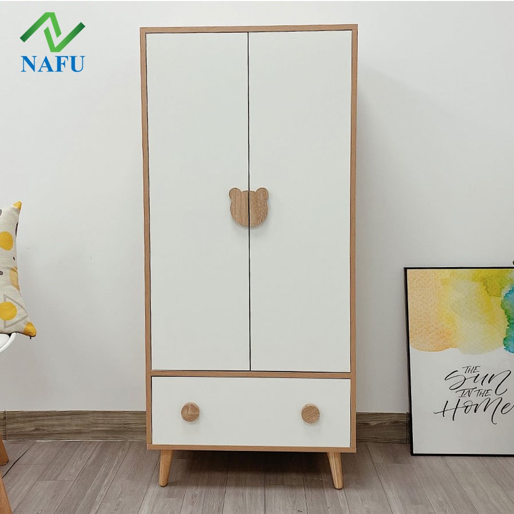 Tủ Quần Áo Trẻ Em Bear Shelf Thông Minh Nhỏ Xinh Hiện Đại NAFU GP123