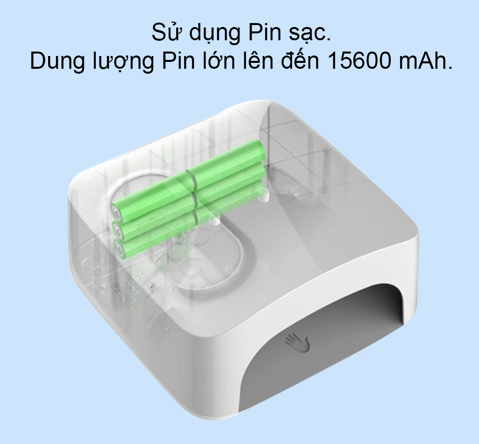 Máy hơ gel sơn móng tay Loại Sạc pin được AM602 - Máy hơ làm khô nail