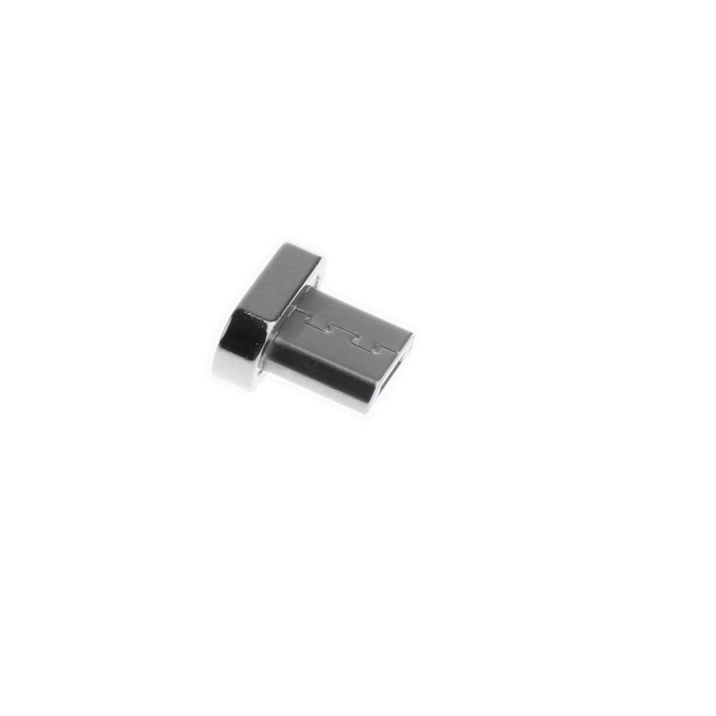 4x Aluminum Micro USB Magnetic Tip Convert Connector for Android Phones Silver