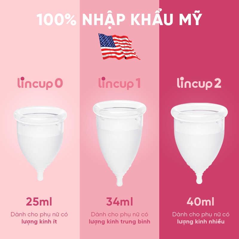 Cốc nguyệt san Lincup 0 chính hãng (25ml) - Nhập Khẩu Mỹ