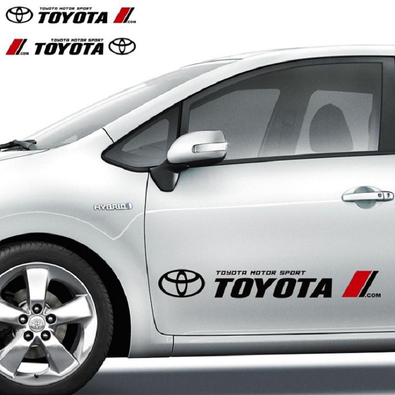 Dải Tem Toyota Dán Trang Trí 2 Sườn Xe ô Tô Ms-280