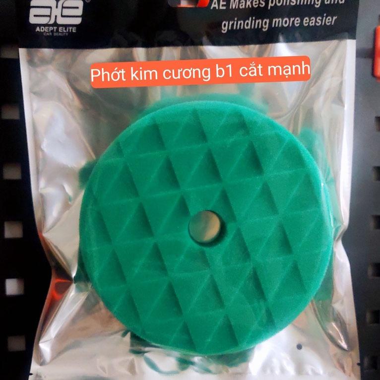 Phớt đánh bóng kim cương 6 inch Bước 1 Màu Xanh