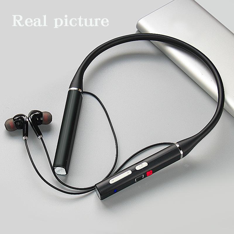 Tai Nghe đeo Cổ Tai nghe không dây âm thanh stereo 100 giờ có thẻ và micro tiện dụng