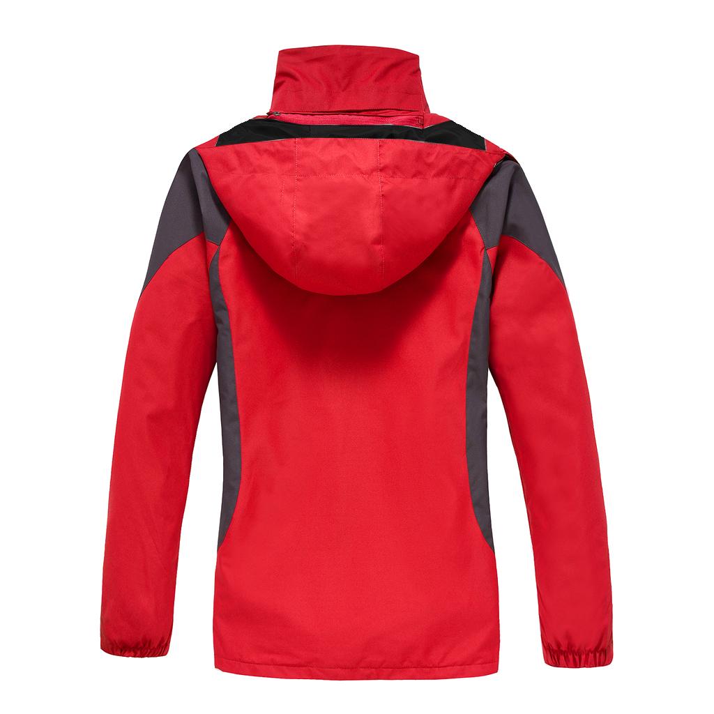 Men's 2 in 1 Sports Ski Winter Jacket with Removable Fleece Liner Jacket & Hooded Waterproof Soft Shell for Hiking Trekking