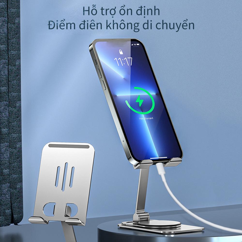 BD3035 - Giá đỡ điện thoại máy tính bảng chống trượt kim loại siêu mỏng thích hợp cho iPad 10.2 Soporte Xiaomi Samsung
