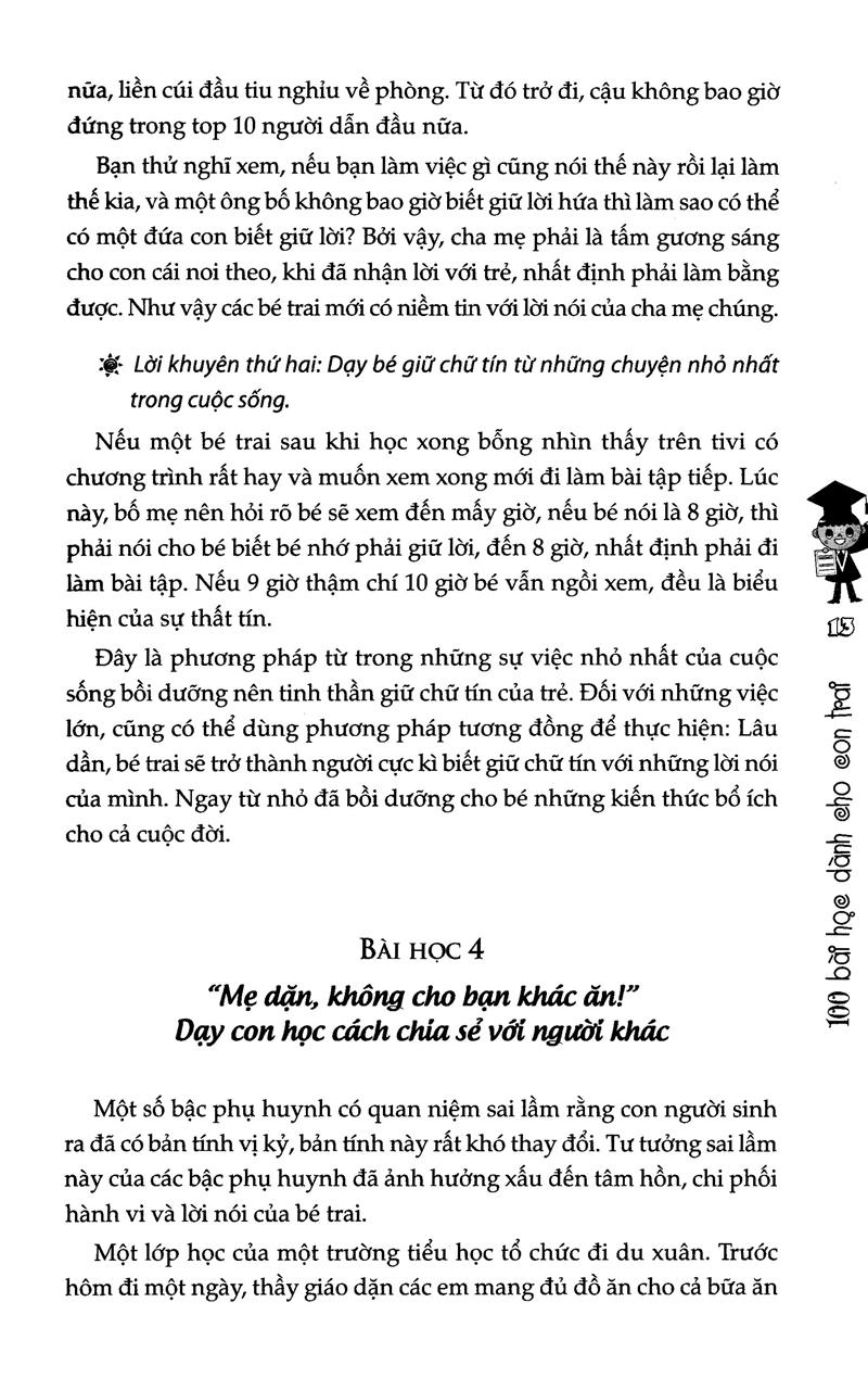 100 Bài Học Dành Cho Con Trai (Tái Bản)
