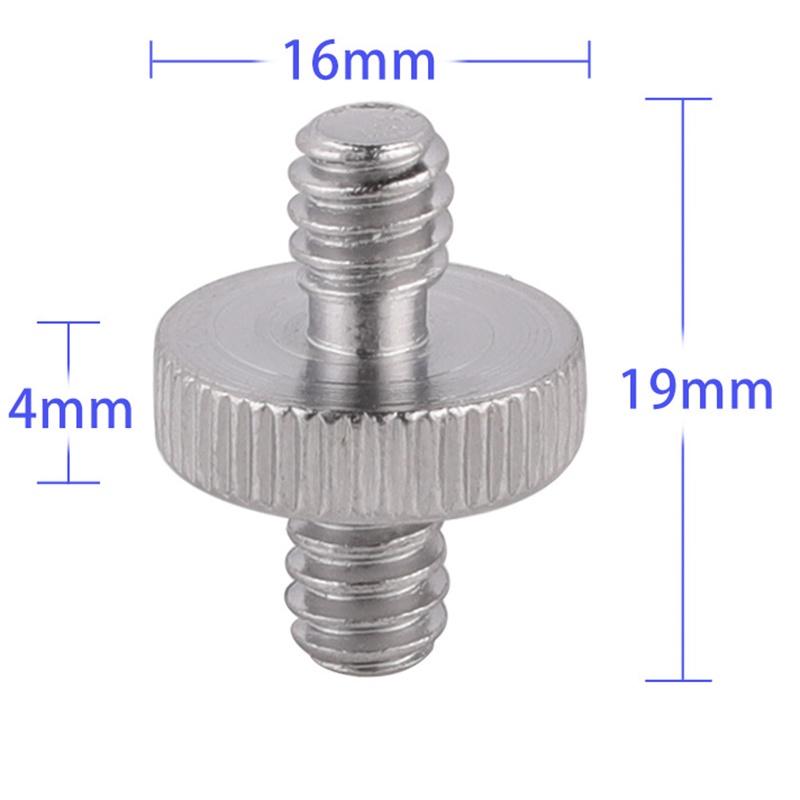 Bộ 20 Ốc Vít 1 / 4 &quot;3 / 8&quot; Hai Đầu Gắn Giá Đỡ Máy Ảnh Slr