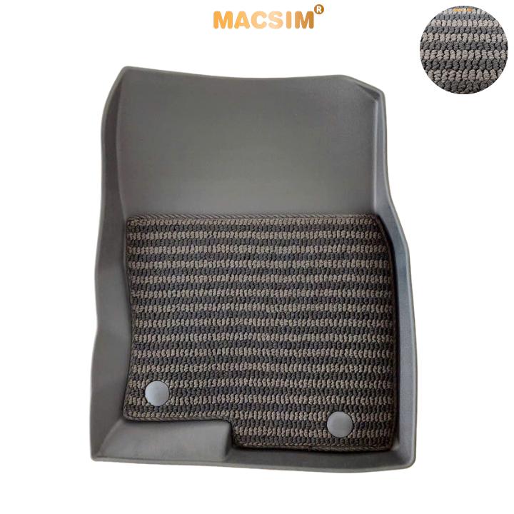 Thảm Lót Sàn 2 Lớp TPE Macsim Mazda CX5 Chuẩn Form, Bền, Không Mùi (sd3 xám đen ct)