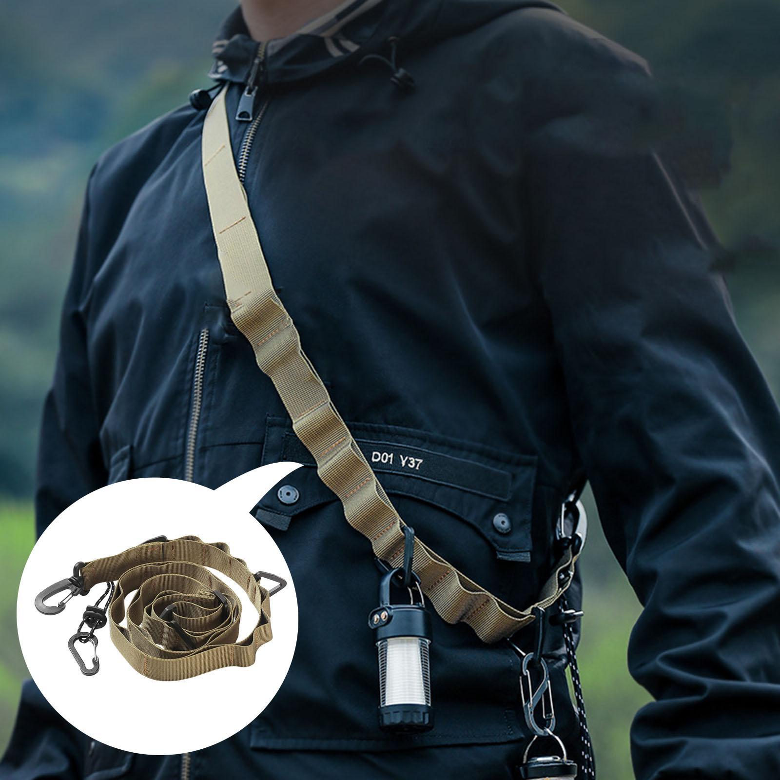 Outdoor Hanging Rope Storage Strap Daisy Chain Camping Lanyard Hanger