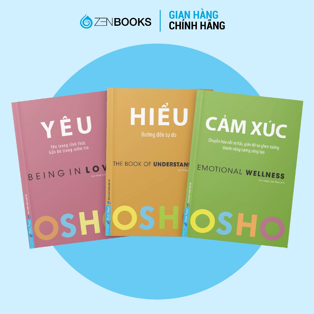 Sách - Combo 3 Quyển OSHO - YÊU, HIỂU, CẢM XÚC