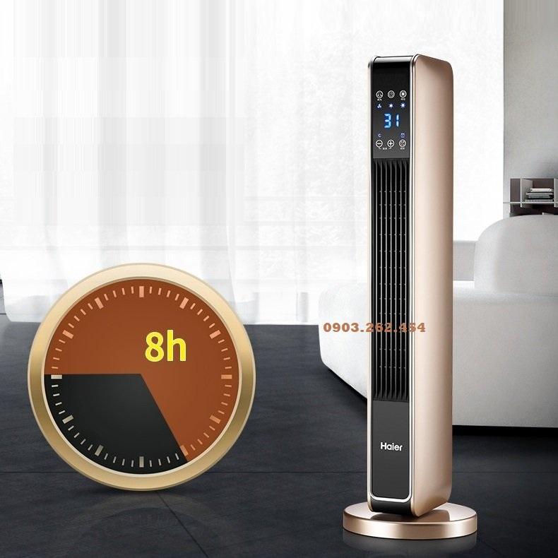 Quạt sưởi gốm Haier có khển, công suất 2200w, làm ấm cực nhanh, không làm khô da, góc quay 90 độ - kèm ảnh thật và video