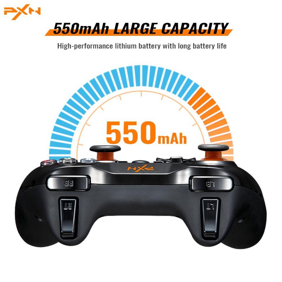 Tay cầm chơi game không dây PXN 9613 Black Bluetooth form XBOX dành cho PC / Android / Smart TV / PS3 - - HÀNG CHÍNH HÃNG