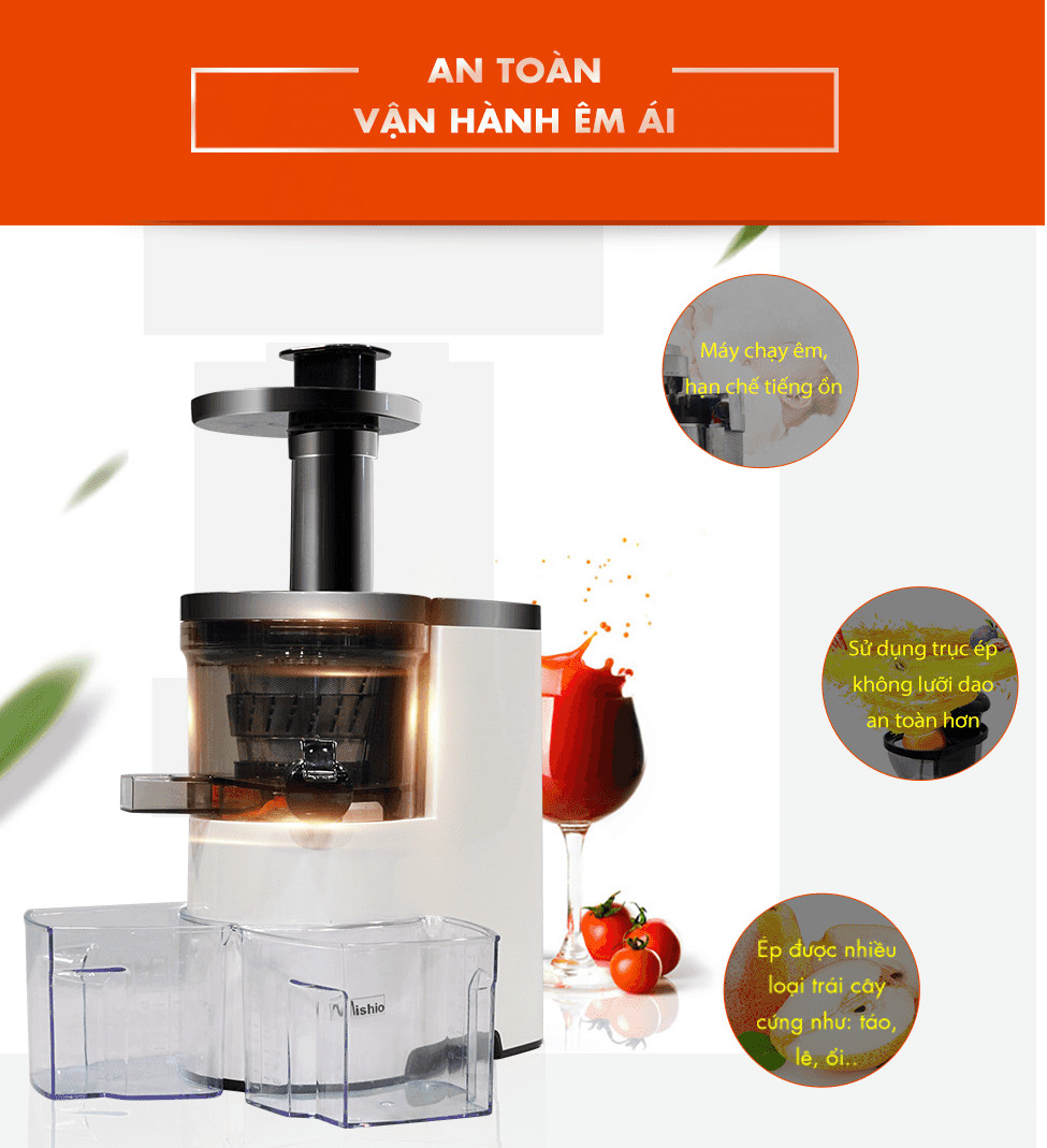 Máy ép Mishio Slowjuicer MK61 - Hàng chính hãng