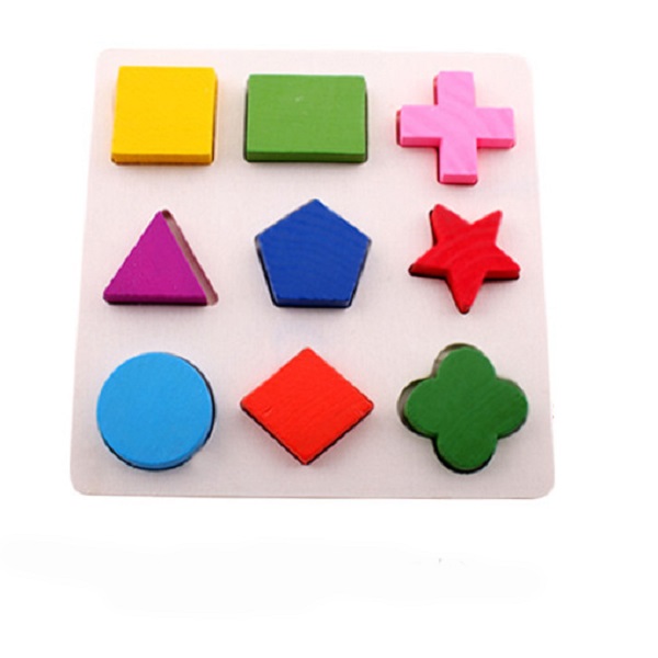 Đồ chơi gỗ giáo cụ Montessori combo 3 bảng lắp ghép hình khôi - TotdepreHH1042