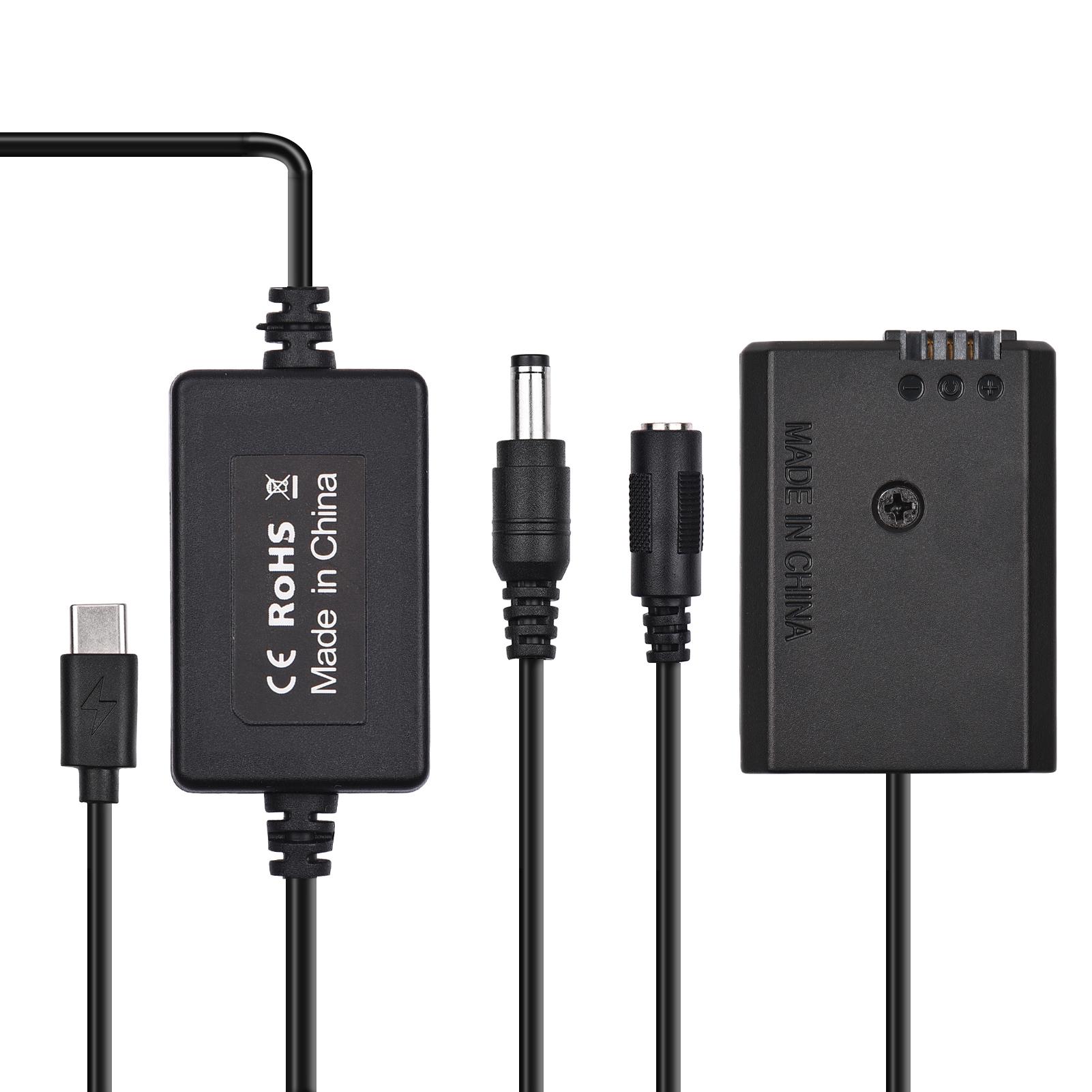PD USB Type-C Cable to NP-FW50 Dummy Battery DC Coupler for Sony A7S2 A7S A7 II R RII A7M2 A6000 A6300 A6500 A7000