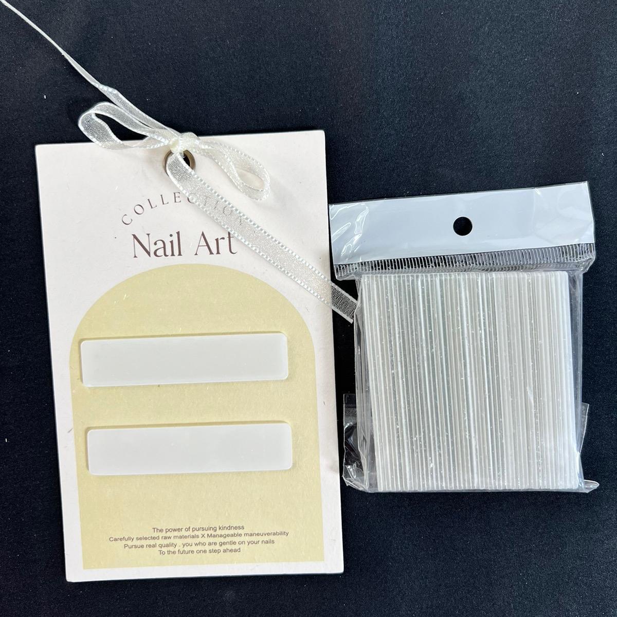 Set 50 Thanh Gắn Móng Mẫu Đầu Vuông Tròn Bằng Nhựa Mica Làm Nail, Trưng Bày Nailbox Chuyên Nghiệp, Cho Salon Và Cá Nhân Nữ Women