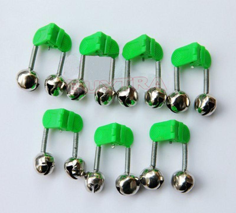 10Pcs Rod Clamp Fishing Tip Bite Lure Alarm Twin Ring