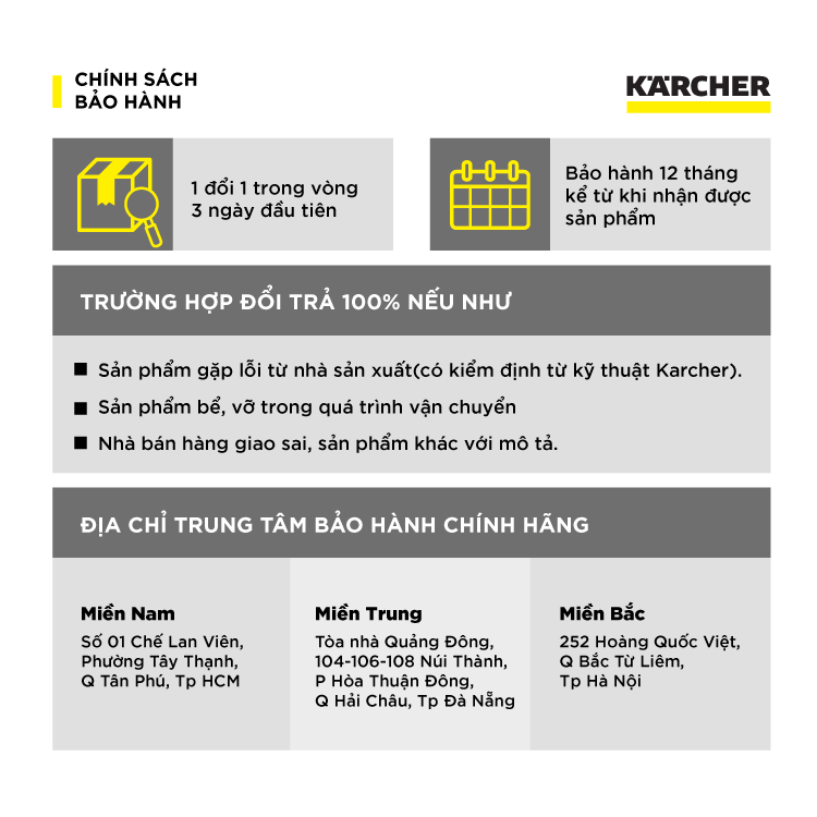 Máy hút bụi khô và ướt công nghiệp Karcher NT 50/2 Classic - Hàng chính hãng