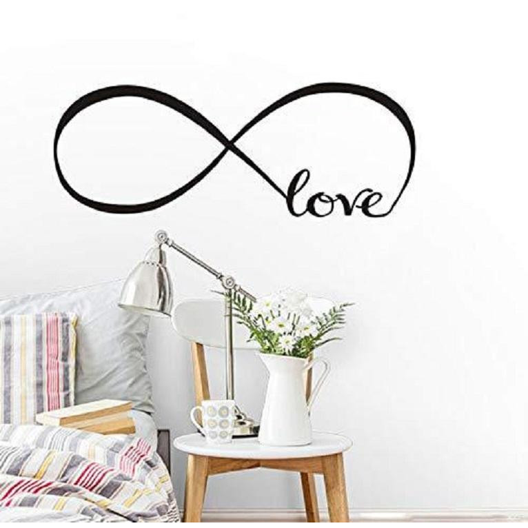 Decal dán tường tình yêu love vô cực