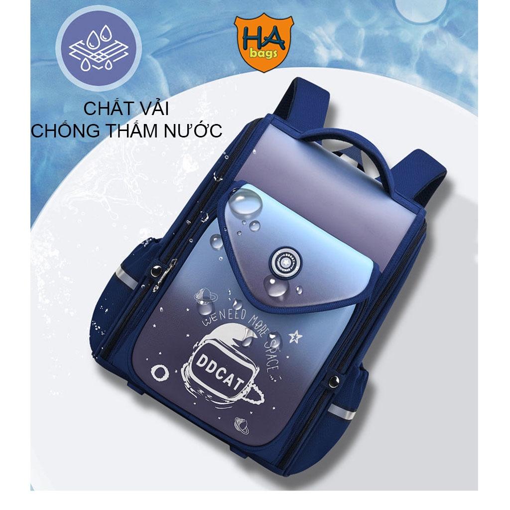 Balo học sinh tiểu học HA1022 chống gù, thiết kế phù hợp với học sinh cấp 1
