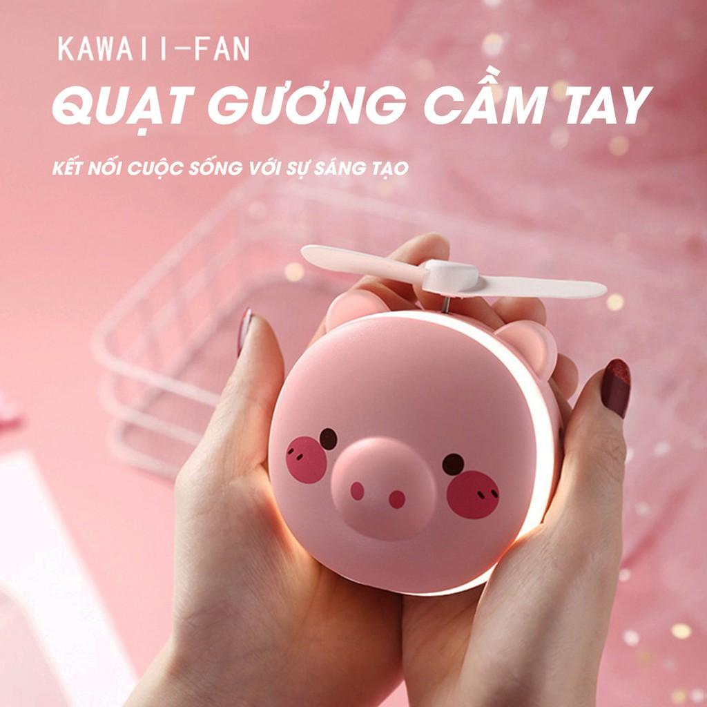 QUẠT CẦM TAY KIÊM GƯƠNG ĐA NĂNG 2IN1 MULTI FAN