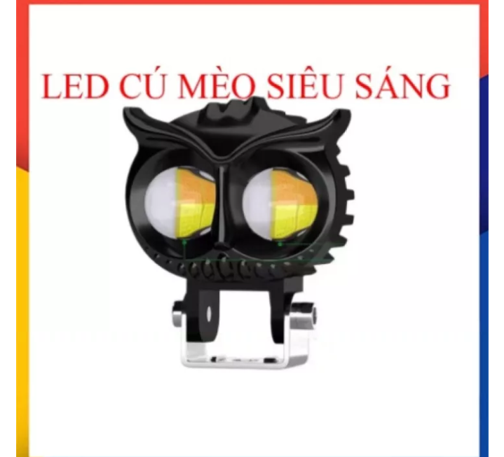 1 bóng đèn pha LED H4 viền màu đẹp xe máy và ôtô hàng cao cấp