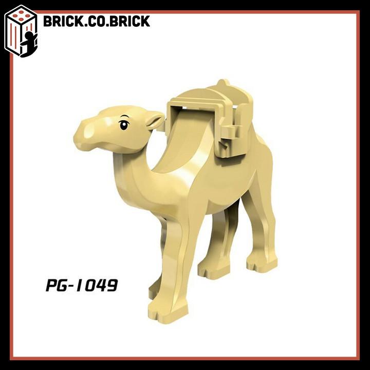 Lắp ráp Mô Hình Động Vật và Thú hoang Sa mạc Nhân vật Lạc đà Bứu Camel Animal PG1049 PG1130