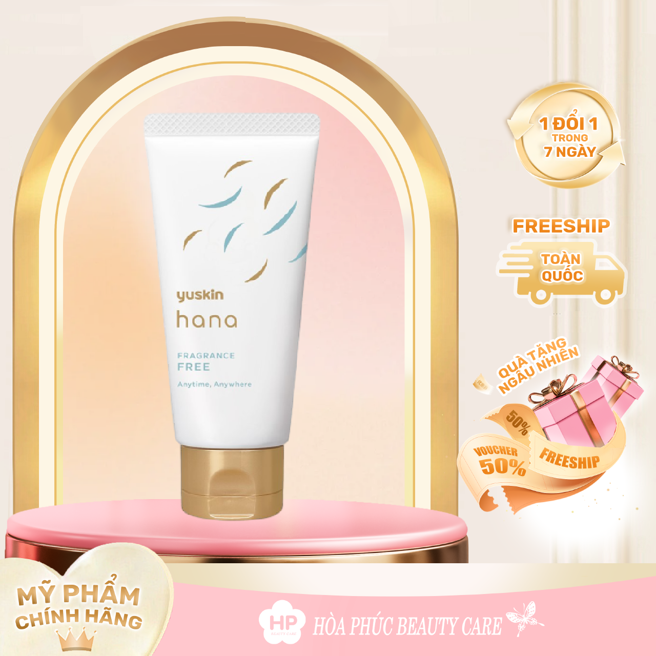 Kem Dưỡng Da Tay Không Mùi Hương Yuskin Hana Fragrance Free (Tuýp 50G)
