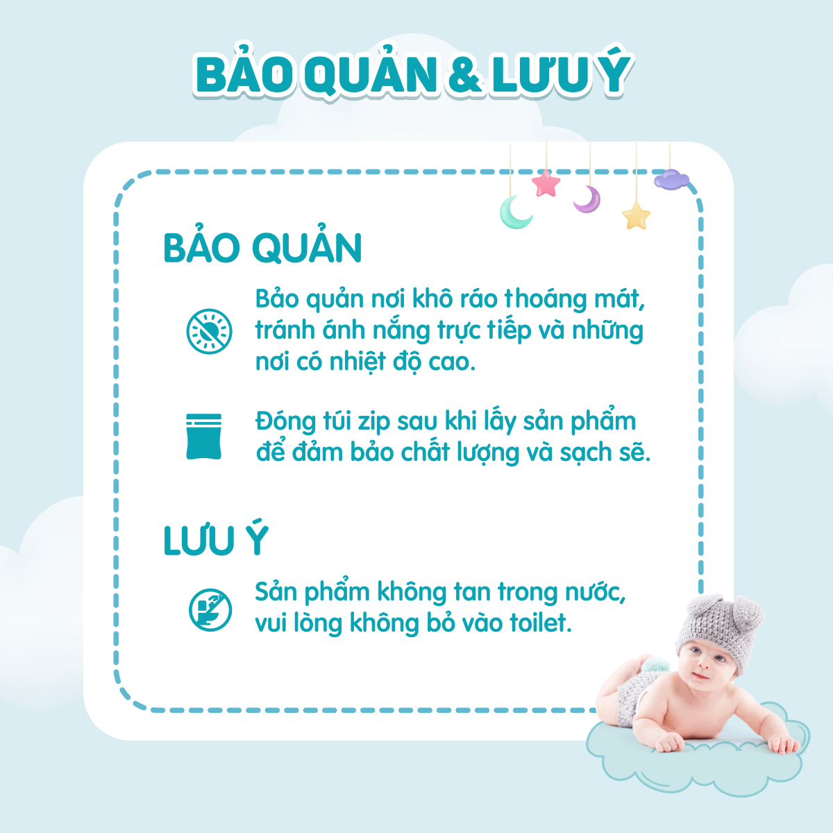 Khăn khô đa năng Ecobi hộp 180 tờ dùng thay khăn sữa an toàn cho trẻ sơ sinh