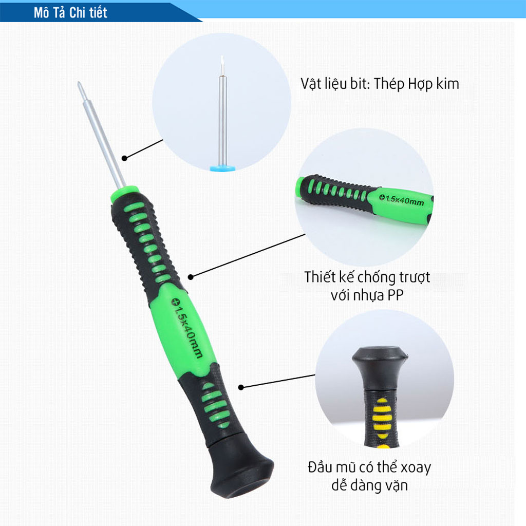 Bộ Dụng Cụ Đồ Nghề Sửa Chữa Điện Thoại, Laptop 16 in 1 Giúp Tháo Mở Sửa Chữa Dễ Dàng MaiLee - Hàng Nhập Khẩu