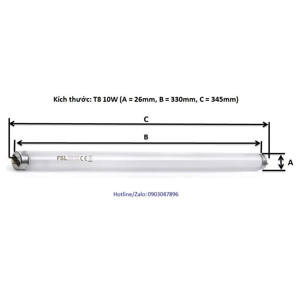 Bóng đèn huỳnh quang T8 FL-10W 25.5*330mm