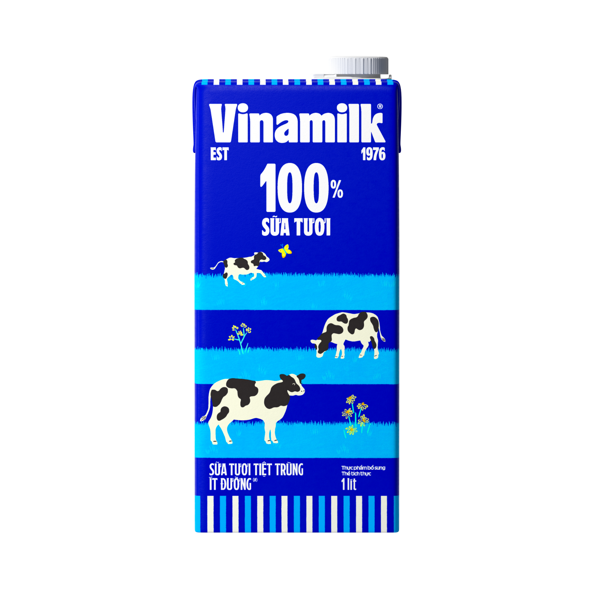 COMBO 6 HỘP SỮA TƯƠI TIỆT TRÙNG VINAMILK 100% ÍT ĐƯỜNG - HỘP GIẤY 1L