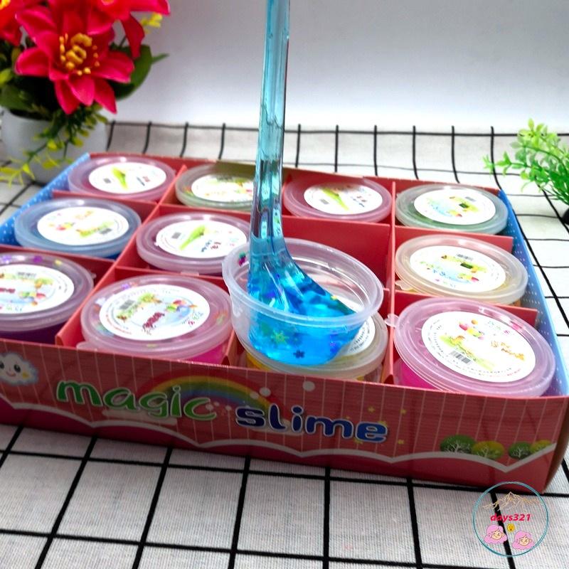Slime HỘP HOA QUẢ LOẠI NHỎ charm sao nhũ đa dạng cực đẹp thiết kế độc đáo ấn tượng Đồ chơi Slam Gudetama