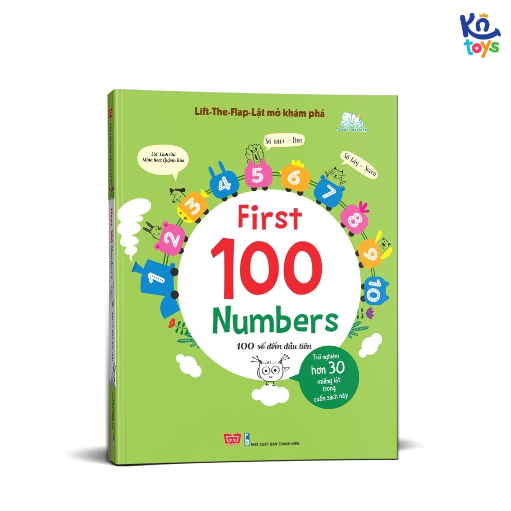 Sách Tương Tác Lật Mở Khám Phá Khổ Lớn - Lift The Flap 0 - 6 Tuổi Đinh Tị - First 100 Numbers - 100 Số Đếm Đầu Tiên